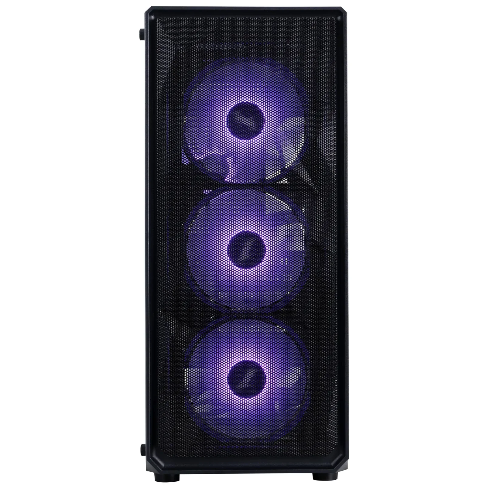 Корпус 1stPlayer FD3-M-BK-4F7 Black без БП UA