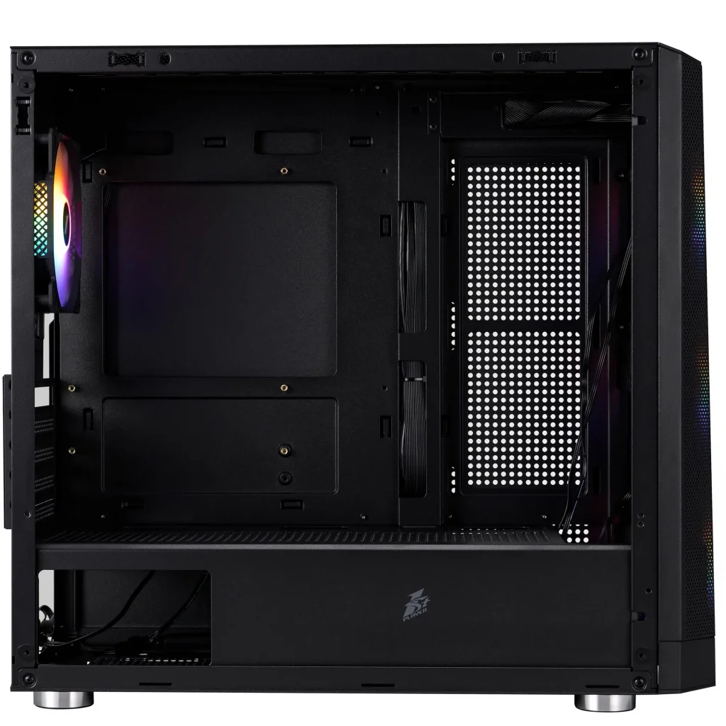 Корпус 1stPlayer FD5-M-BK-4F1 Black без БЖ UA