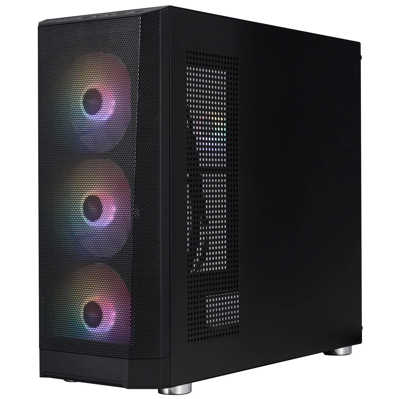 Корпус 1stPlayer FD5-M-BK-4F1 Black без БЖ UA