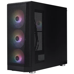 Корпус 1stPlayer FD5-M-BK-4F1 Black без БЖ UA