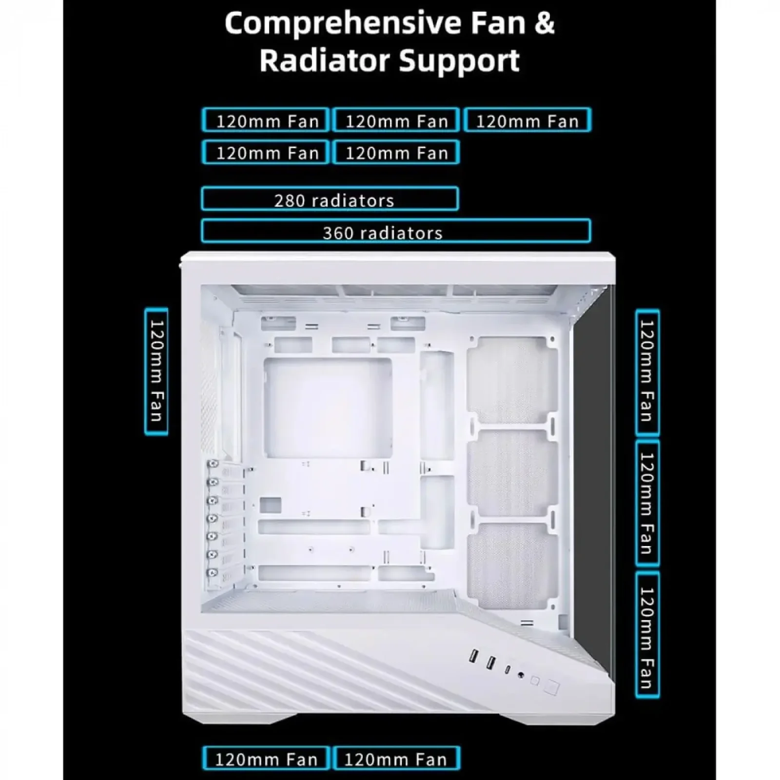 Корпус Lian Li Vector V100R White (G99.V100RW.01) без БП UA