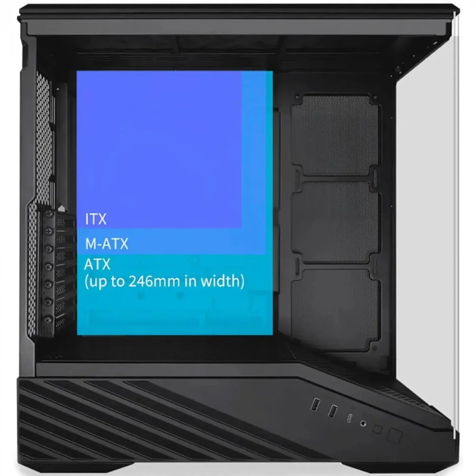 Корпус Lian Li Vector V100R Black (G99.V100RX.01) без БЖ UA