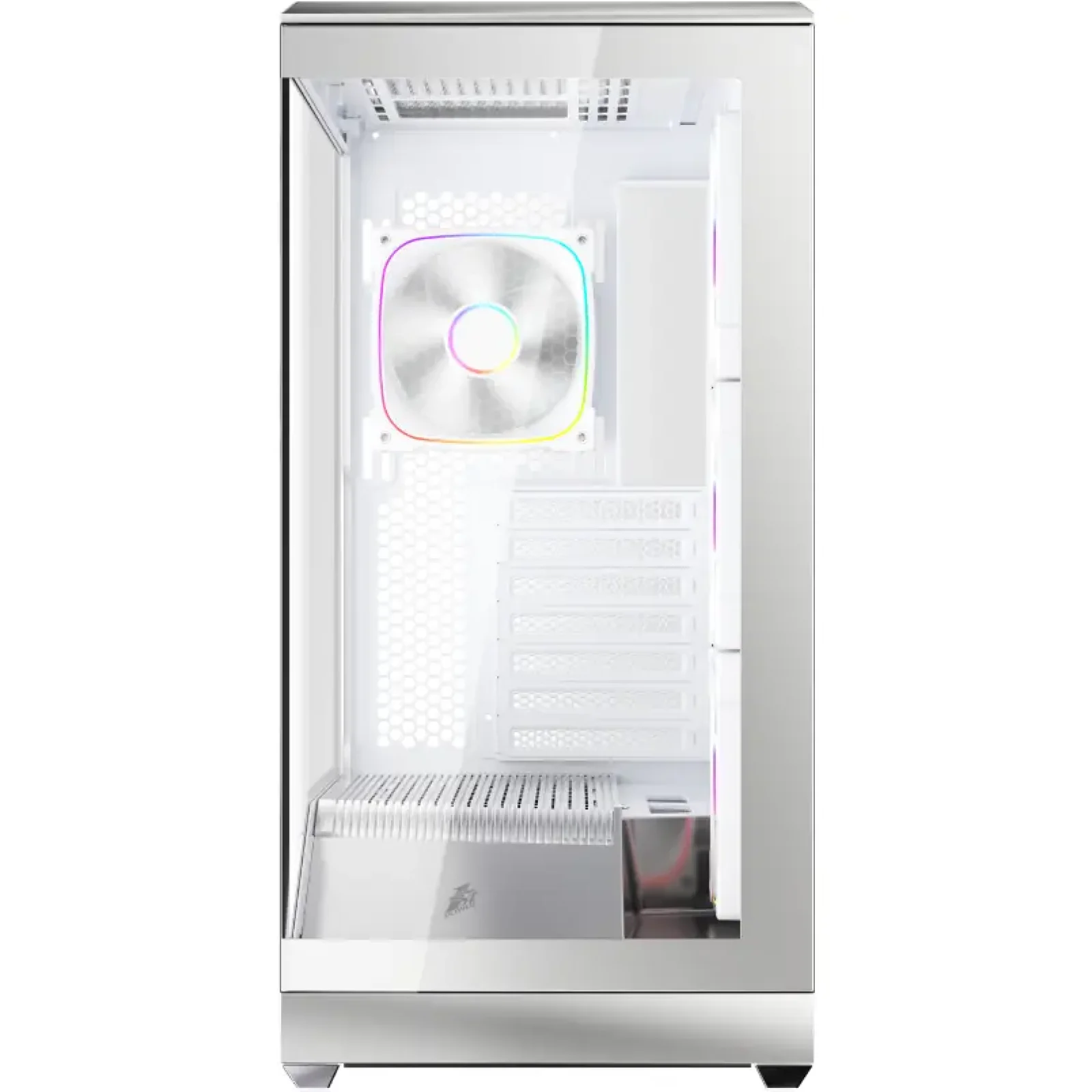 Корпус 1stPlayer GM7-SV-3FN7R-W-1FN7-W Silver UA