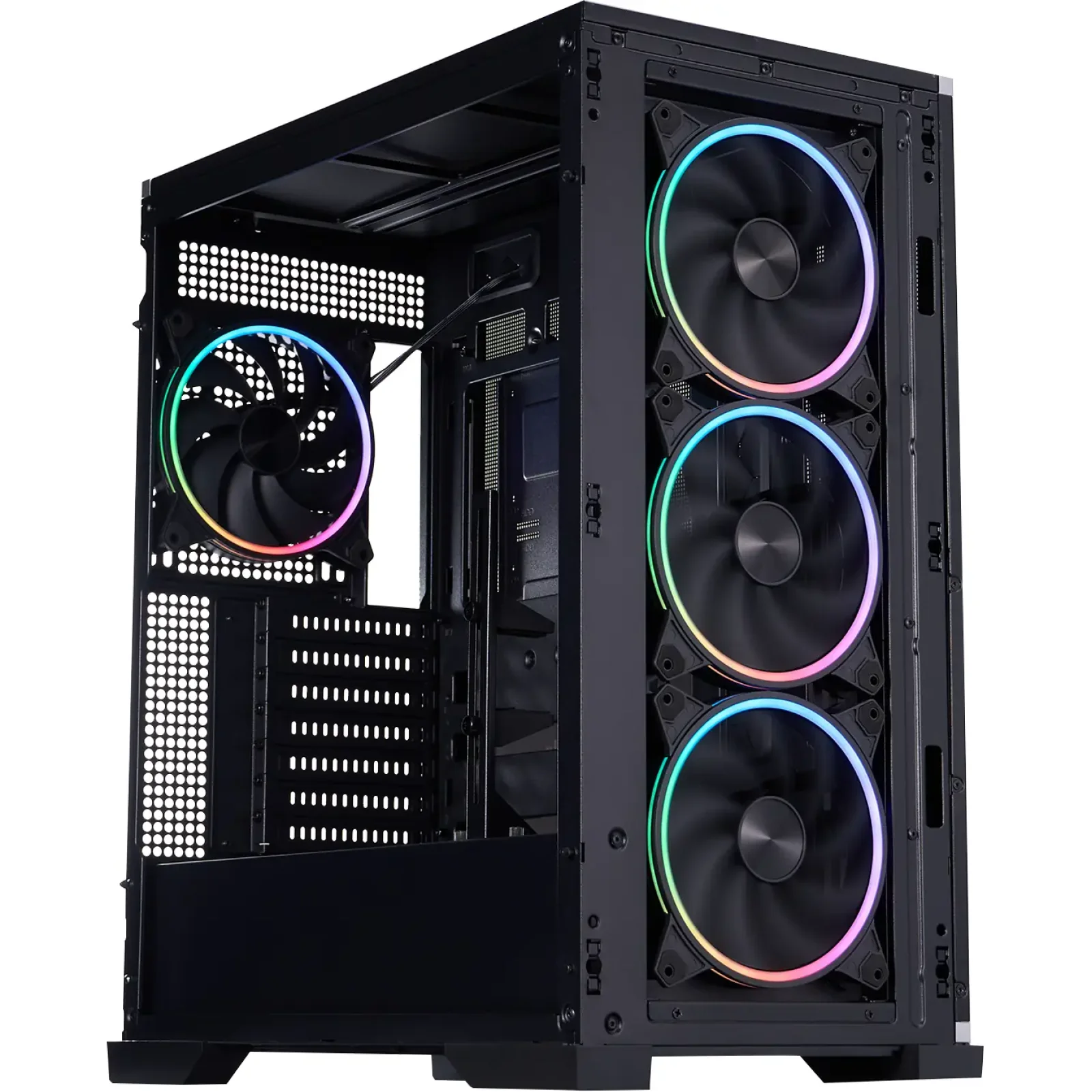 Корпус 1stPlayer IF8-BK-4FO7-14 Black UA