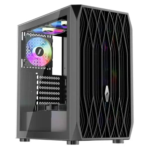 Корпус 1stPlayer AY7-BK-4F1 Black без БЖ UA