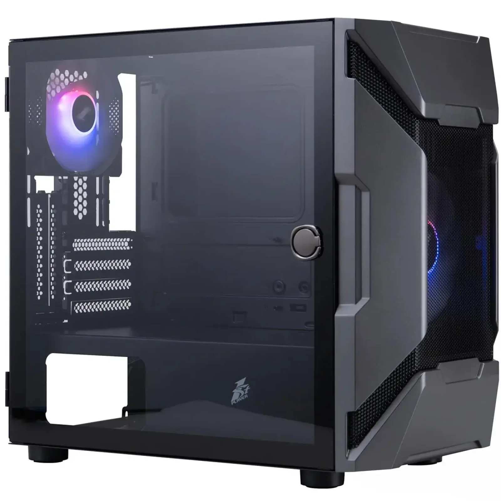 Корпус 1stPlayer D3-A-BK-1F7-14-1F7 Black без БЖ UA
