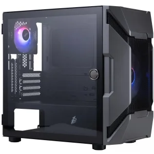 Корпус 1stPlayer D3-A-BK-1F7-14-1F7 Black без БП UA