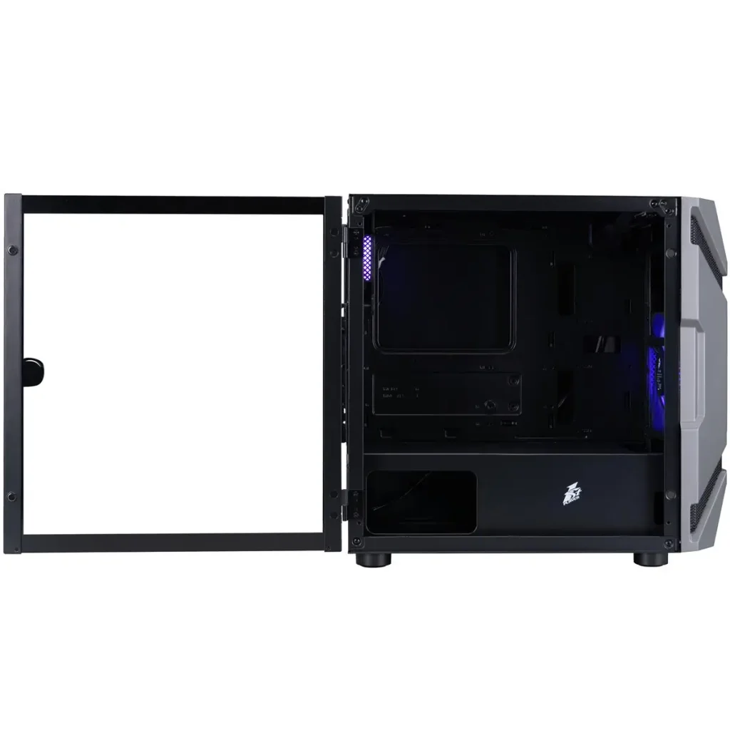 Корпус 1stPlayer D3-A-BK-1F7-14-1F7 Black без БП UA