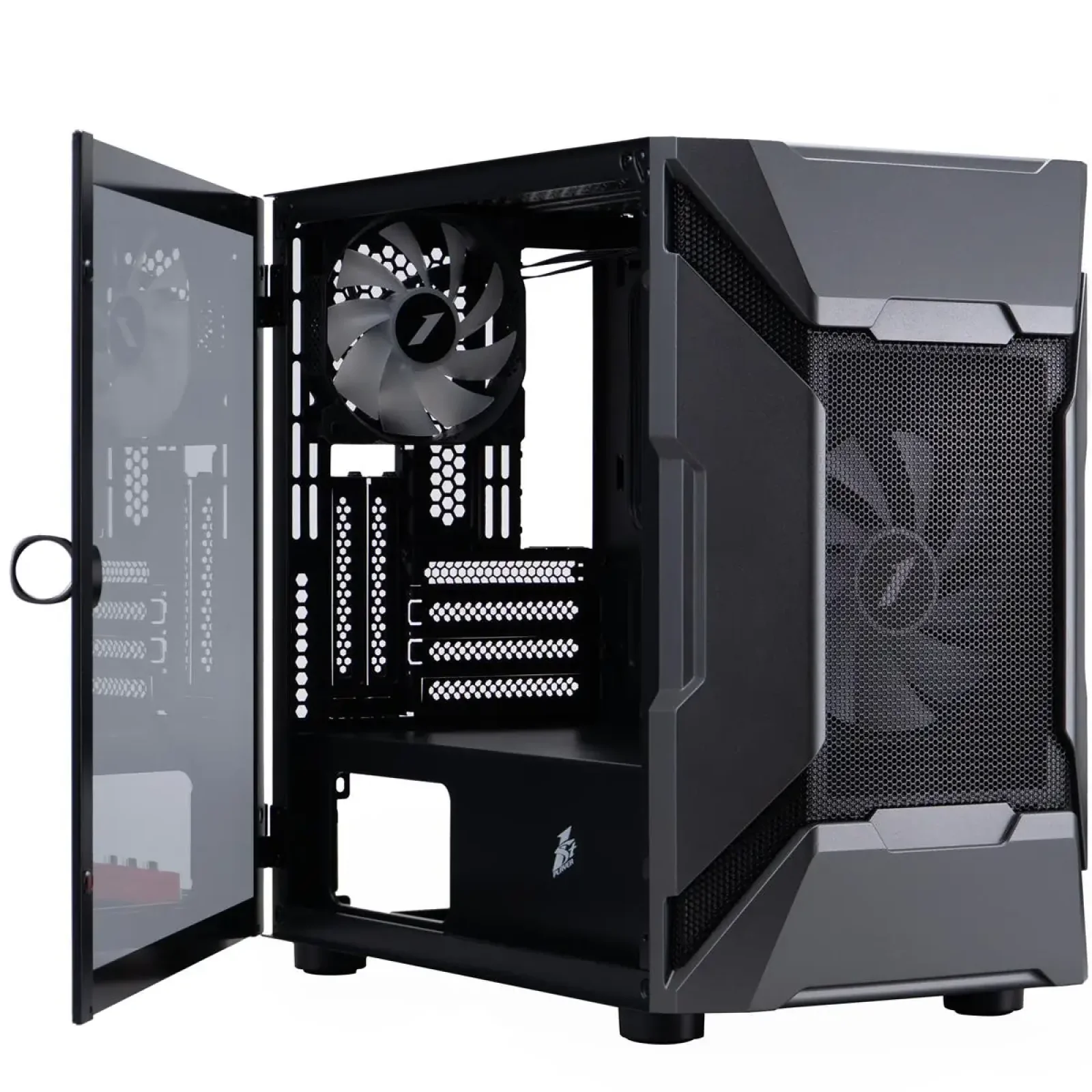 Корпус 1stPlayer D3-A-BK-1F7-14-1F7 Black без БЖ UA
