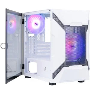 Корпус 1stPlayer D3-A-WH-1F7-14-W-1F7-W White без БЖ UA