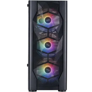 Корпус 1stPlayer D4-BK-4F1 Black без БЖ UA