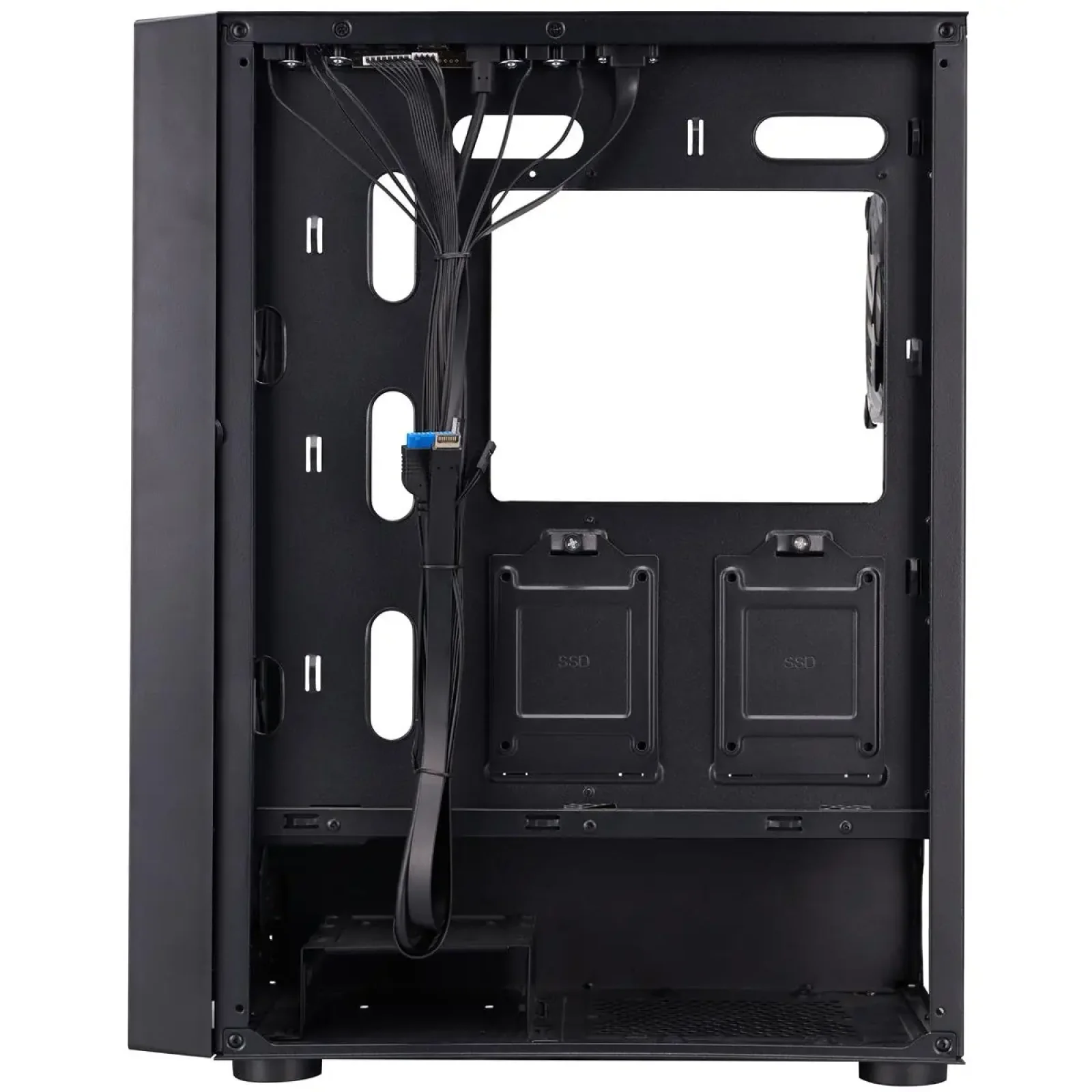 Корпус 1stPlayer Go6-BK-4FS7 Black без БП UA