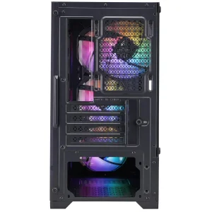 Корпус 1stPlayer H2-BK-4F7 Black без БП UA
