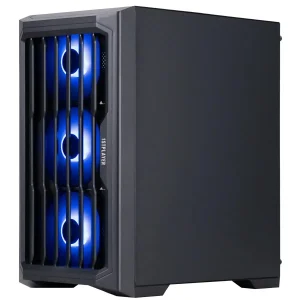 Корпус 1stPlayer H2-BK-4F7 Black без БП UA
