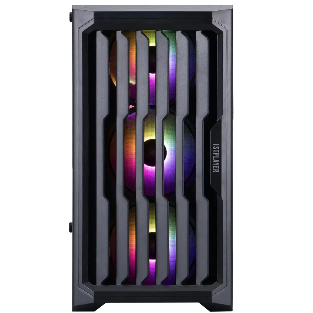 Корпус 1stPlayer H2-BK-4F7 Black без БП UA