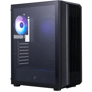 Корпус 1stPlayer H6-BK-4F7 Black без БЖ UA