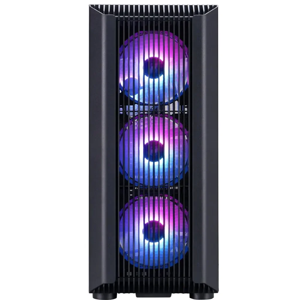 Корпус 1stPlayer H6-BK-4F7 Black без БЖ UA