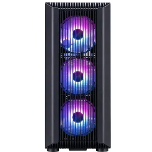 Корпус 1stPlayer H6-BK-4F7 Black без БЖ UA