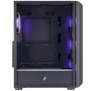 Корпус 1stPlayer H6-BK-4F7 Black без БЖ UA
