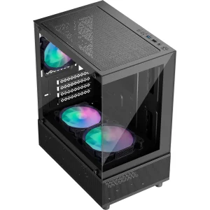 Корпус 1stPlayer Mi2-A-BK-2F7R-1F7 Black без БП UA