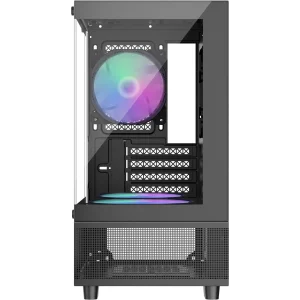 Корпус 1stPlayer Mi2-A-BK-2F7R-1F7 Black без БП UA