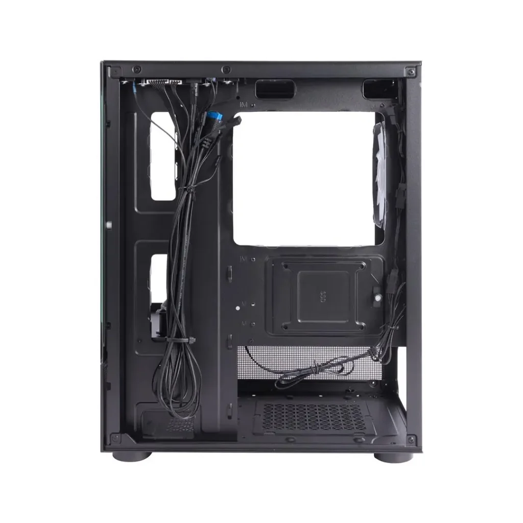Корпус 1stPlayer Mi2-A-BK-2F7R-1F7 Black без БП UA