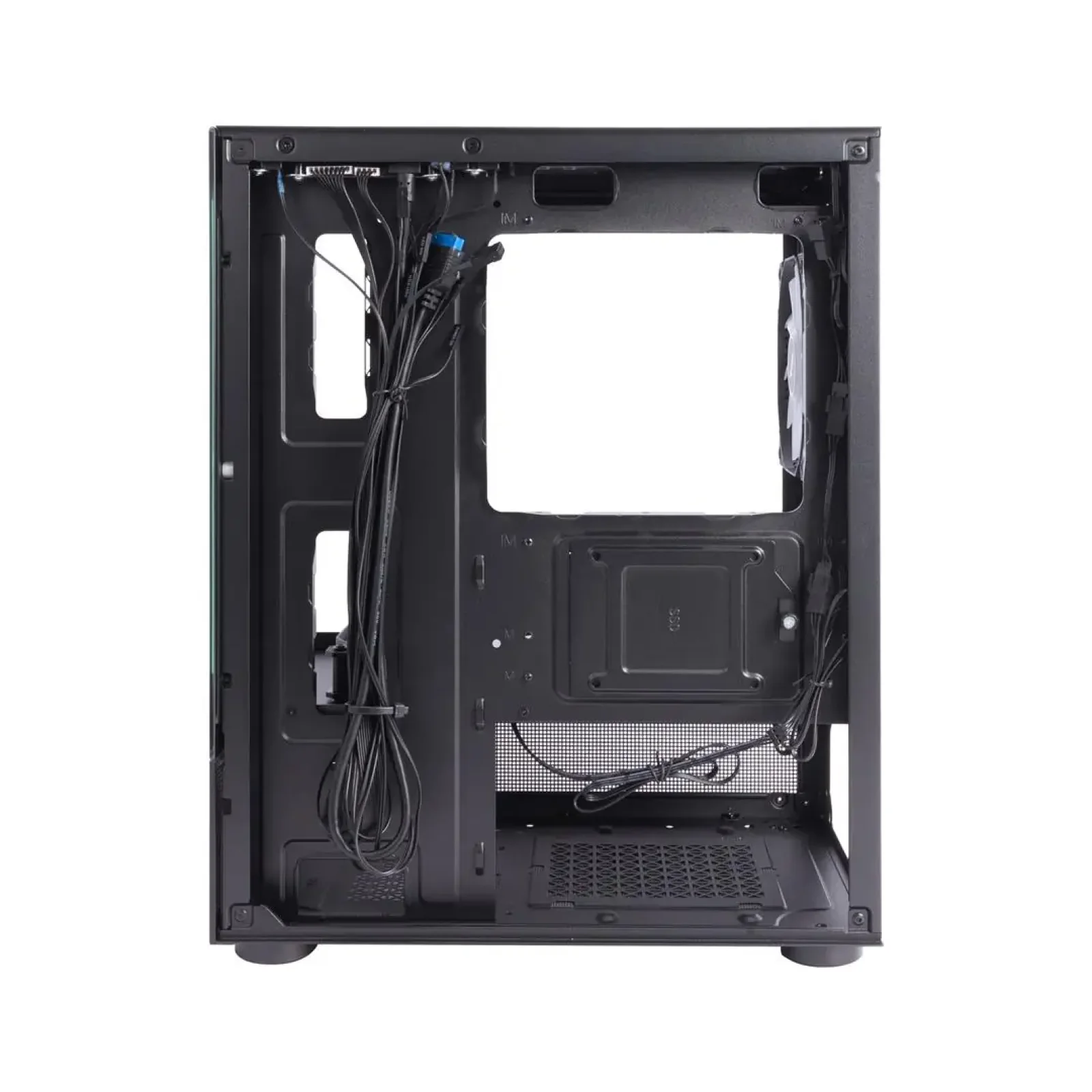 Корпус 1stPlayer Mi2-A-BK-2F7R-1F7 Black без БЖ UA