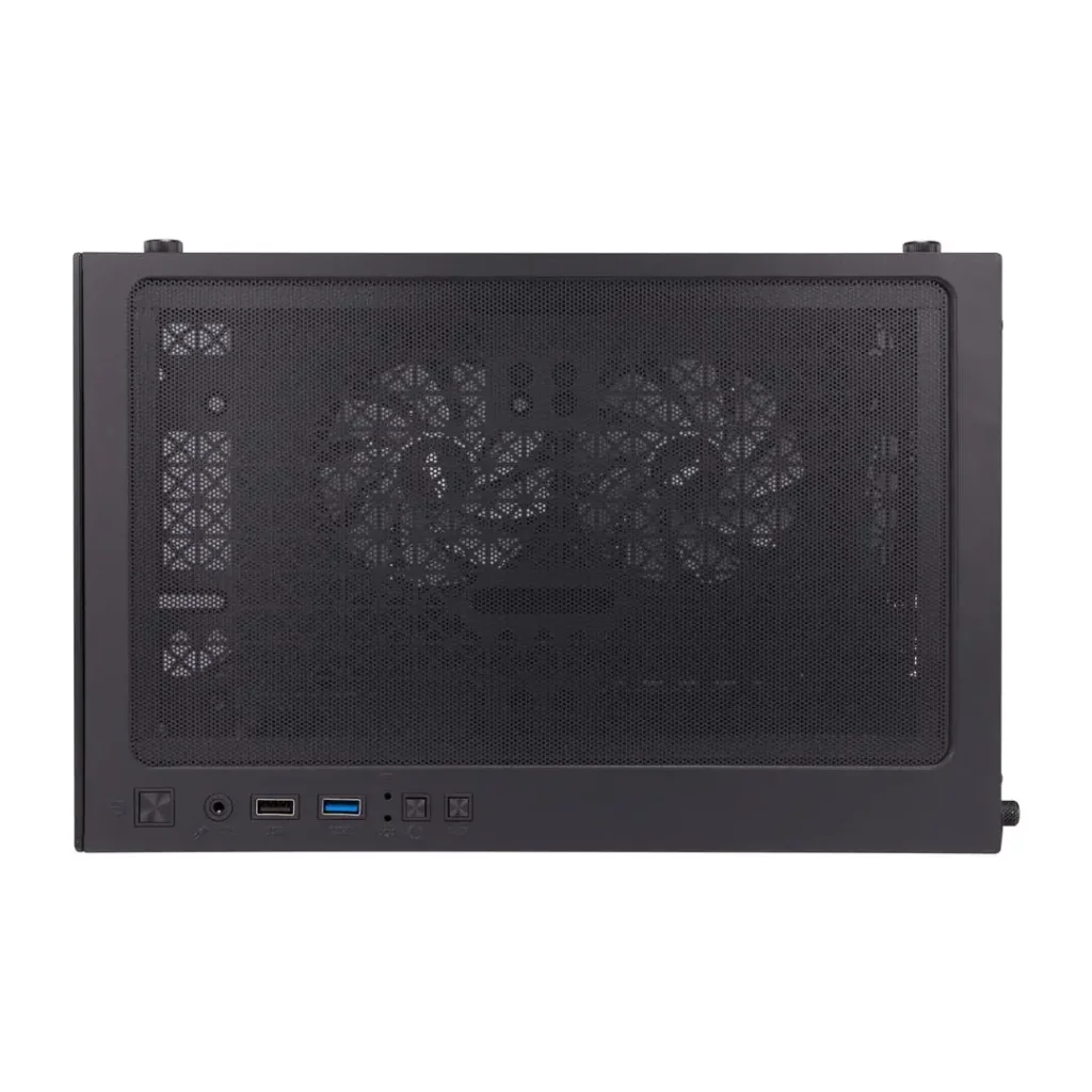 Корпус 1stPlayer Mi2-A-BK-2F7R-1F7 Black без БП UA