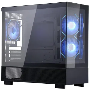 Корпус 1stPlayer Mi5-BK-2FC7R-1FC7 Black без БЖ UA