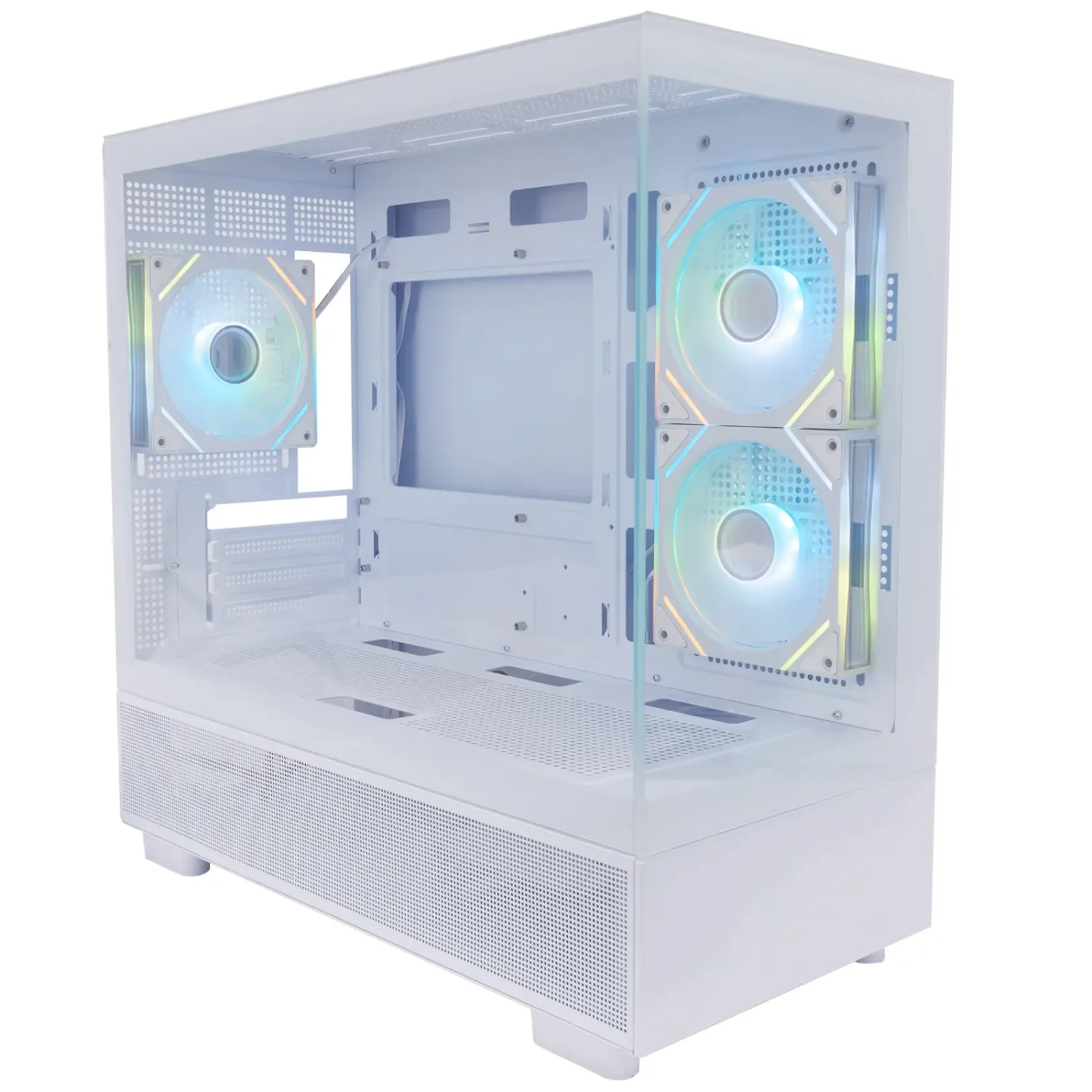 Корпус 1stPlayer Mi5-WH-2FC7R-W-1FC7-W White без БП UA