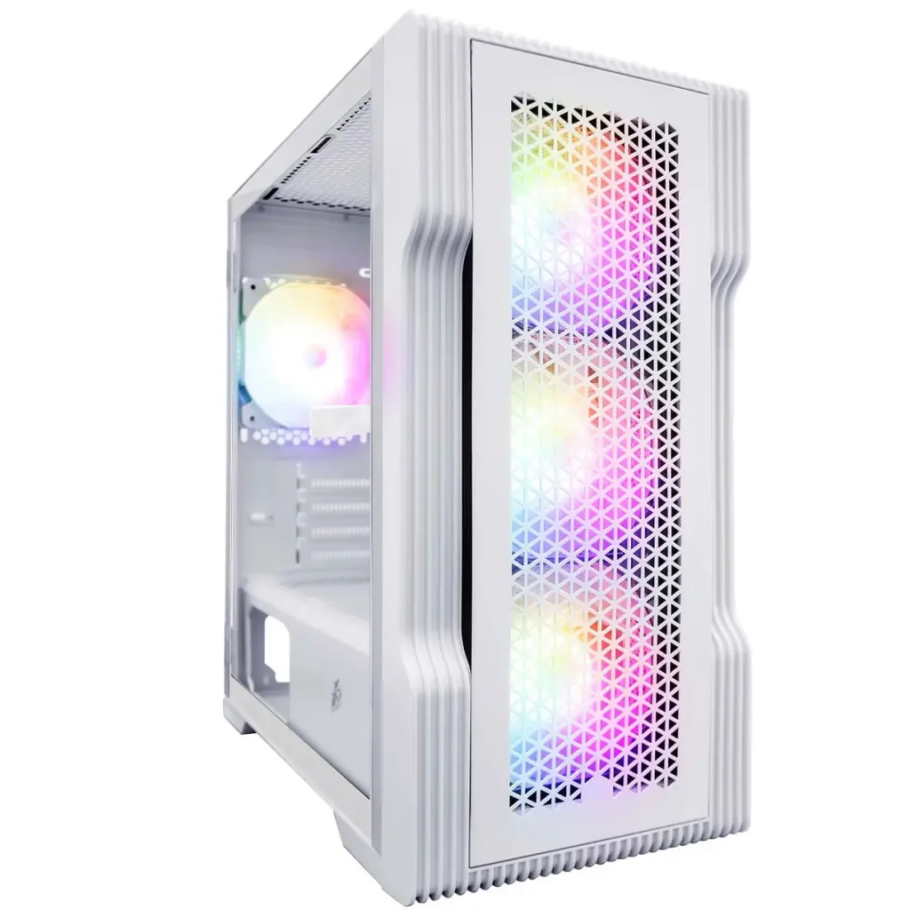 Корпус 1stPlayer T3-WH-4F1-W White без БЖ UA