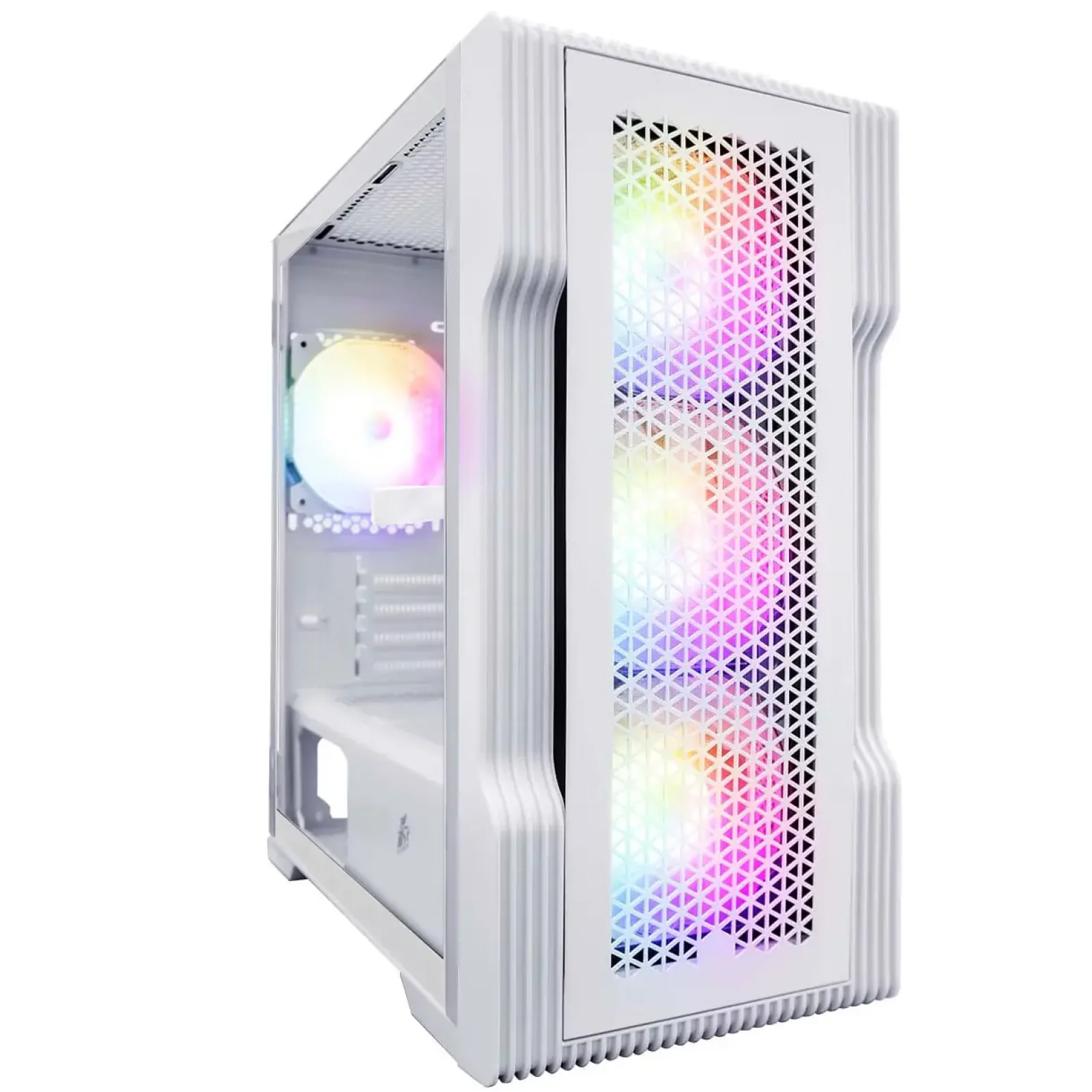 Корпус 1stPlayer T3-WH-4F1-W White без БЖ UA