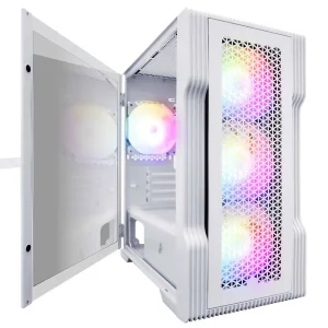 Корпус 1stPlayer T3-WH-4F1-W White без БЖ UA