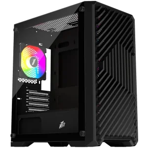 Корпус 1stPlayer T5-BK-4F1 Black без БП UA