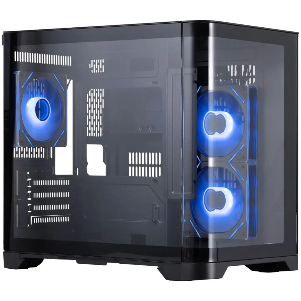 Корпус 1stPlayer UV5-BK-2FC7R-1FC7 Black без БП UA