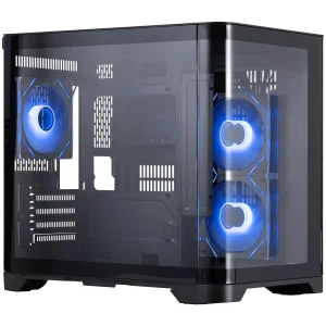 Корпус 1stPlayer UV5-BK-2FC7R-1FC7 Black без БП UA