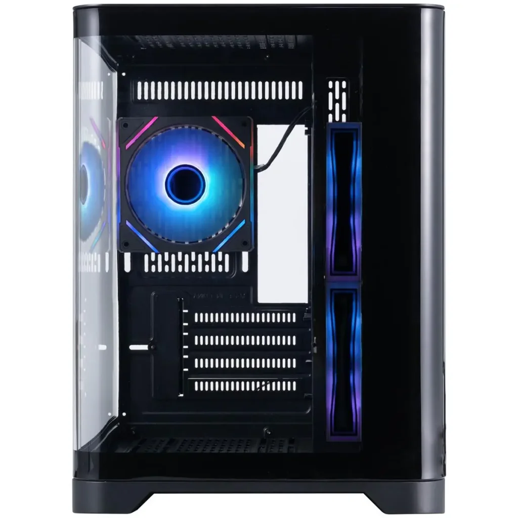 Корпус 1stPlayer UV5-BK-2FC7R-1FC7 Black без БП UA