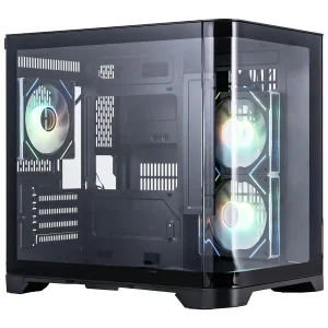 Корпус 1stPlayer UV5-BK-2FC7R-1FC7 Black без БП UA
