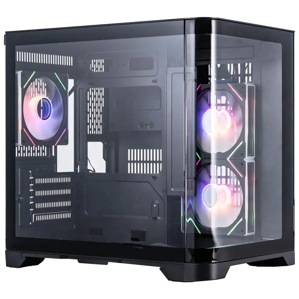 Корпус 1stPlayer UV5-BK-2FC7R-1FC7 Black без БП UA