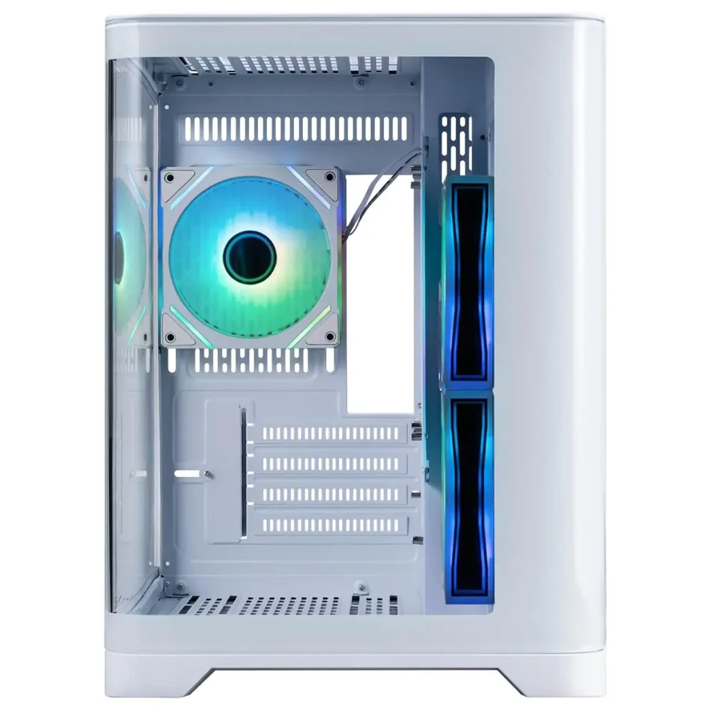 Корпус 1stPlayer UV5-WH-2FC7R-W-1FC7-W White без БП UA
