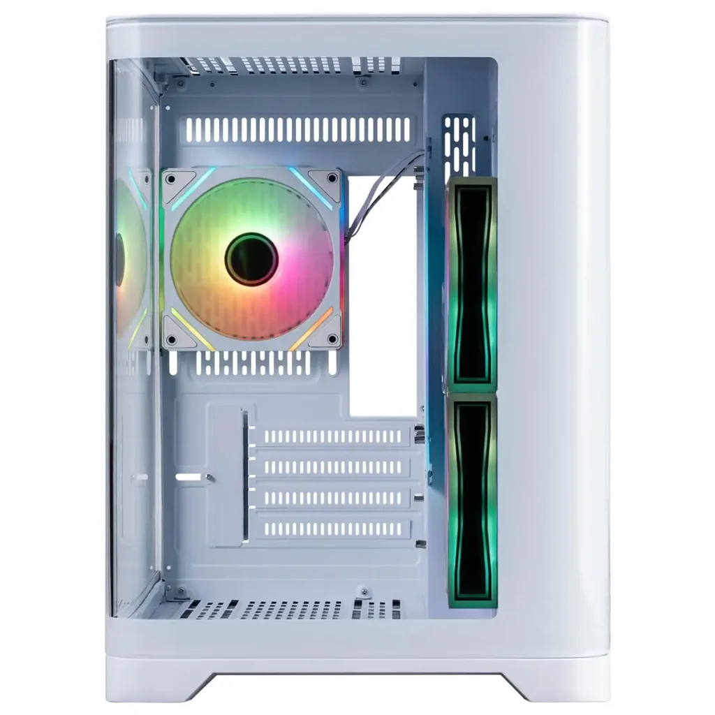 Корпус 1stPlayer UV5-WH-2FC7R-W-1FC7-W White без БП UA