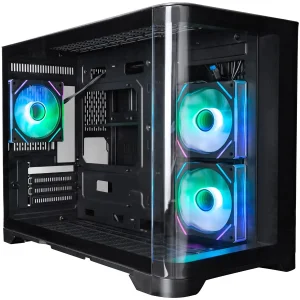 Корпус 1stPlayer UV6-BK-2FC7R-1FC7 Black без БП UA