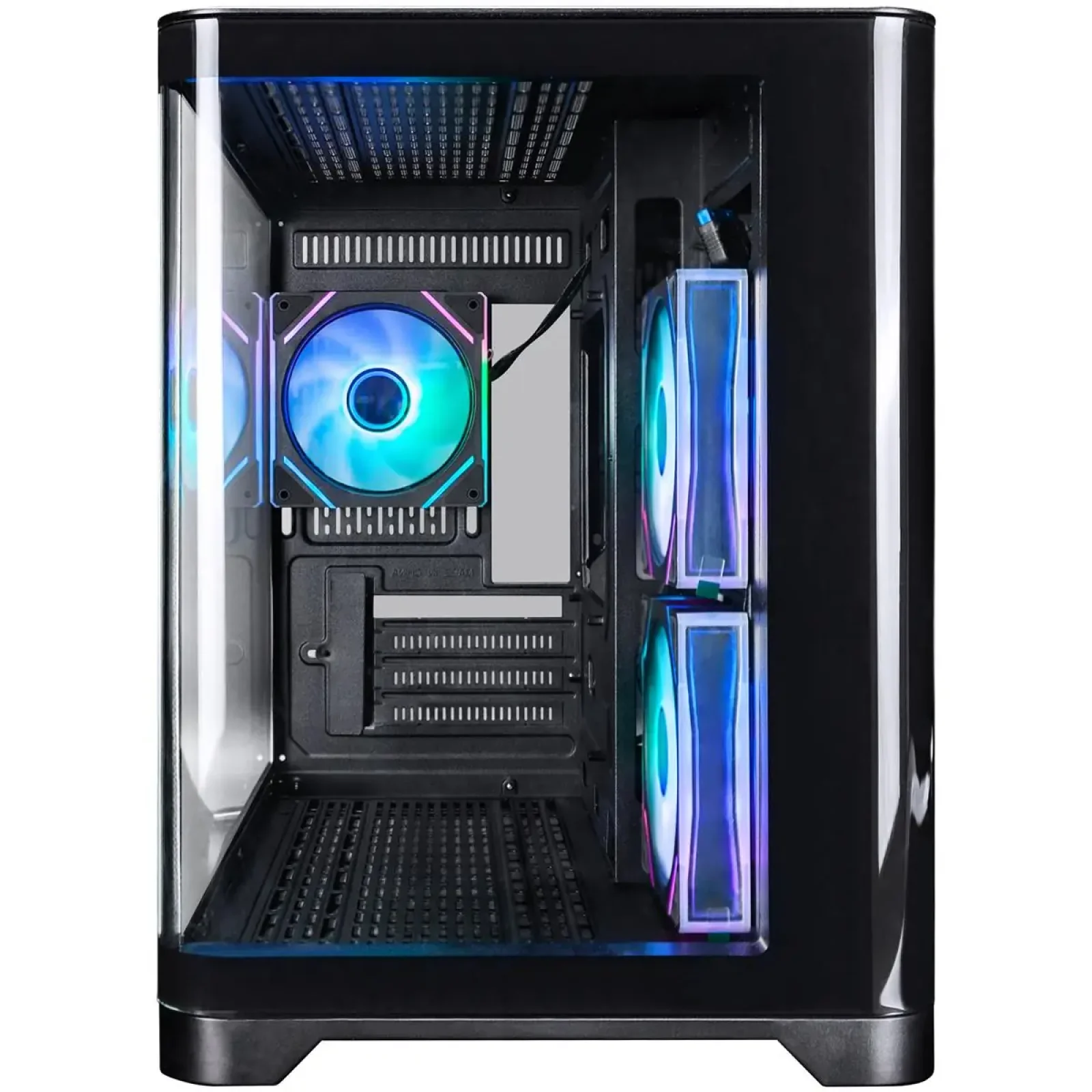 Корпус 1stPlayer UV6-BK-2FC7R-1FC7 Black без БЖ UA