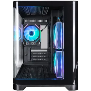 Корпус 1stPlayer UV6-BK-2FC7R-1FC7 Black без БП UA