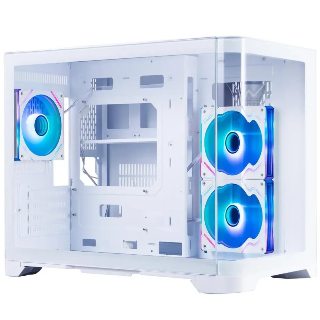 Корпус 1stPlayer UV6-WH-2FC7R-W-1FC7-W White без БЖ UA