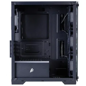 Корпус 1stPlayer X2-M-BK-4F7 Black без БП UA