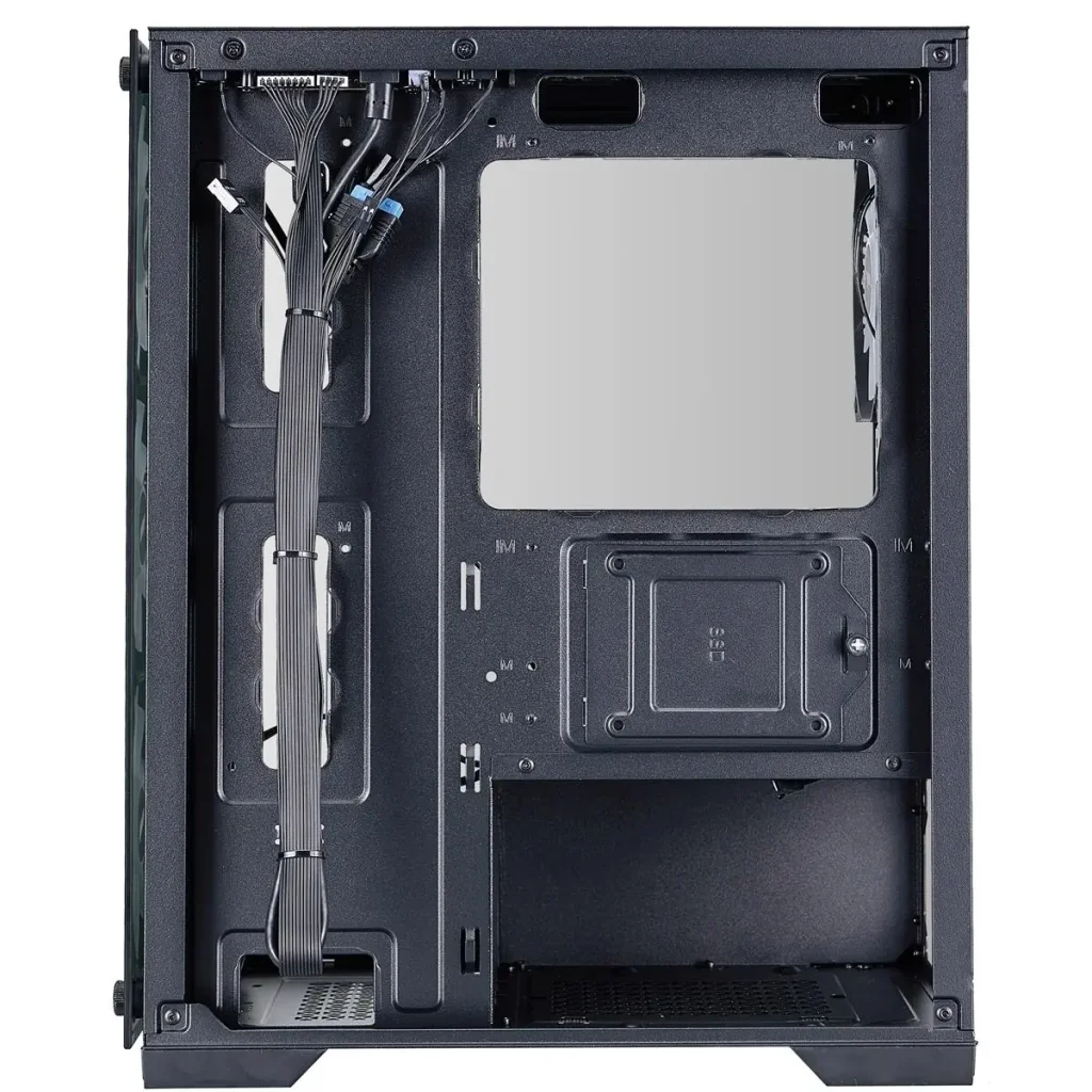 Корпус 1stPlayer X2-M-BK-4F7 Black без БП UA