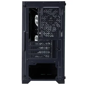 Корпус 1stPlayer X2-M-BK-4F7 Black без БП UA