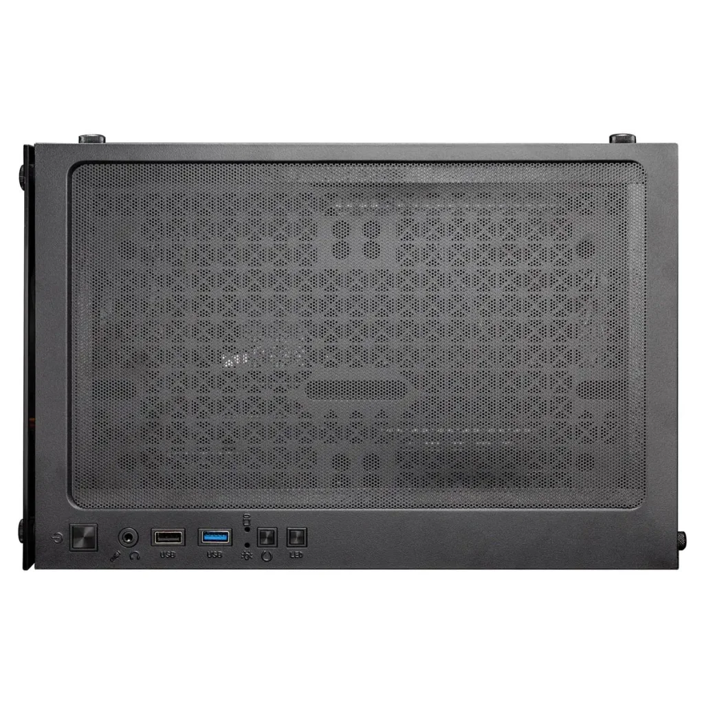 Корпус 1stPlayer X2-M-BK-4F7 Black без БП UA