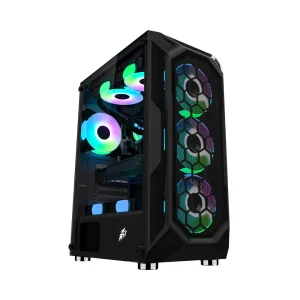 Корпус 1stPlayer X6-4F1 Black без БЖ UA